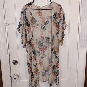 Maurices Floral Kimono Cardigan - Multicolor
